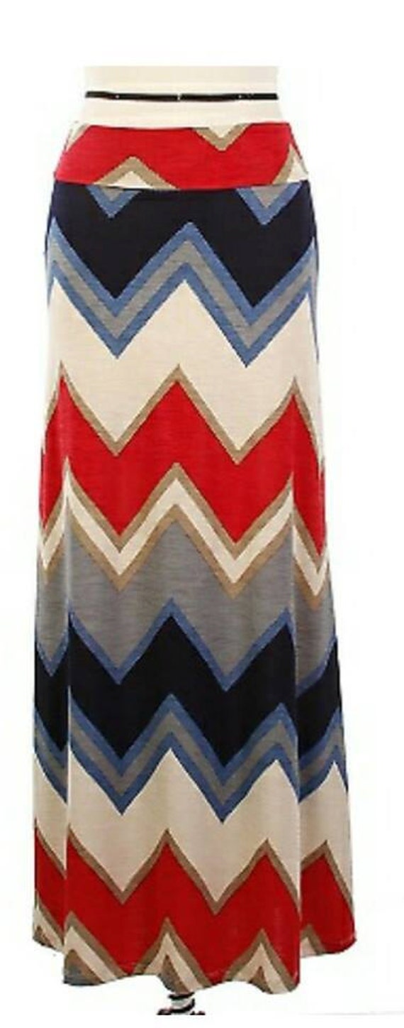 Chevron Maxi Skirts