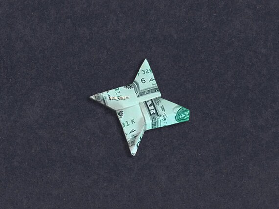 dollar bill origami ninja star