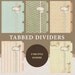 Half Page Printable Binder Covers Spine Labels & Tabbed