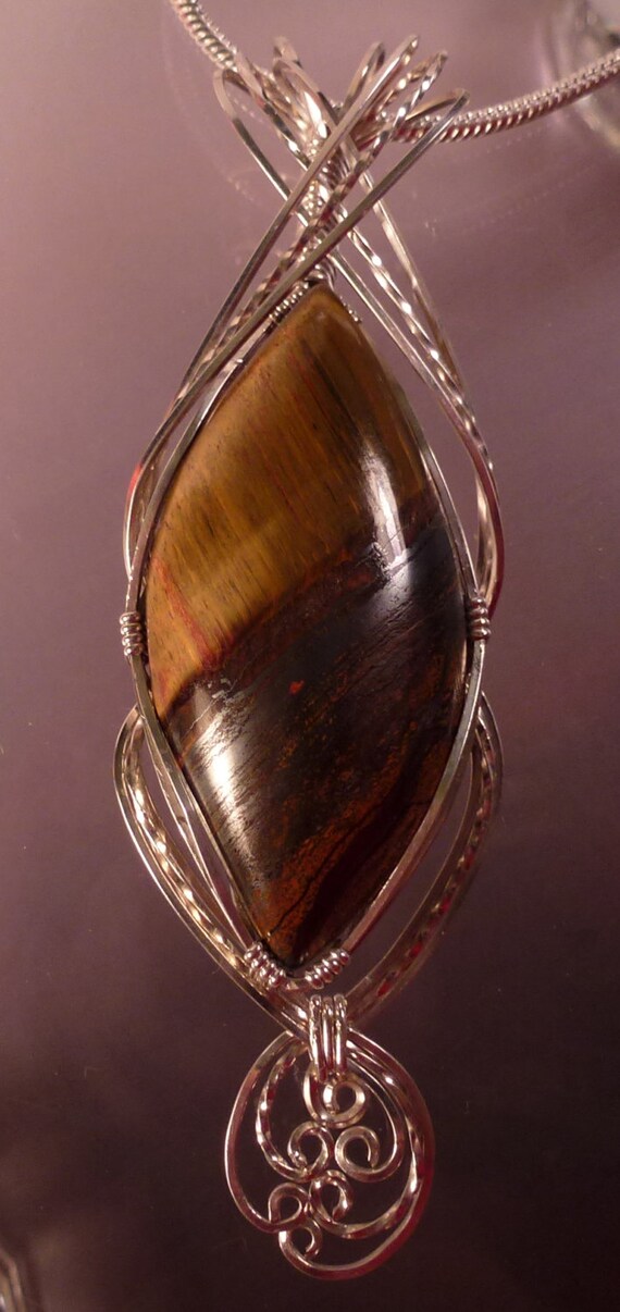 Tiger iron necklace Clearance