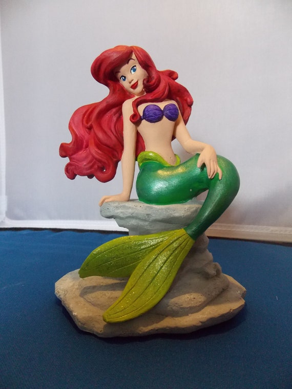 mermaid resin statue