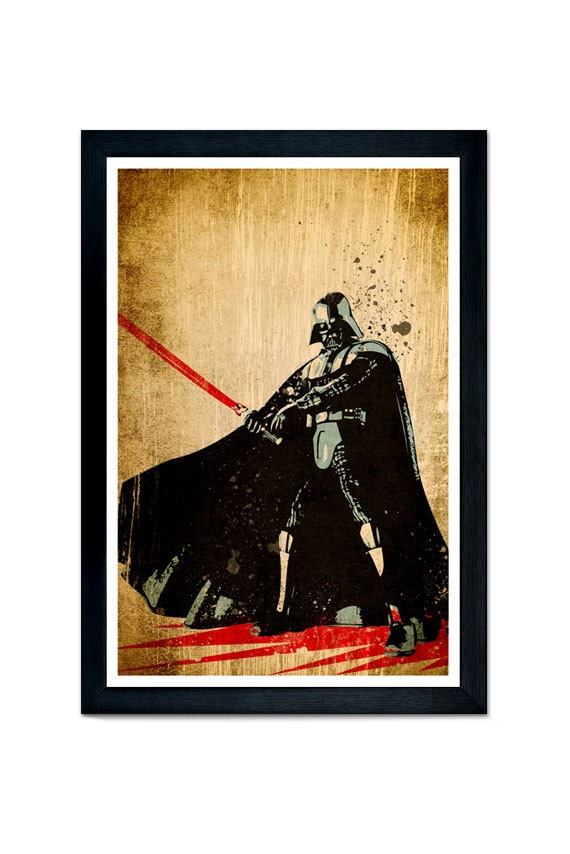 Items similar to Star Wars Darth Vader poster print 11x17 on Etsy