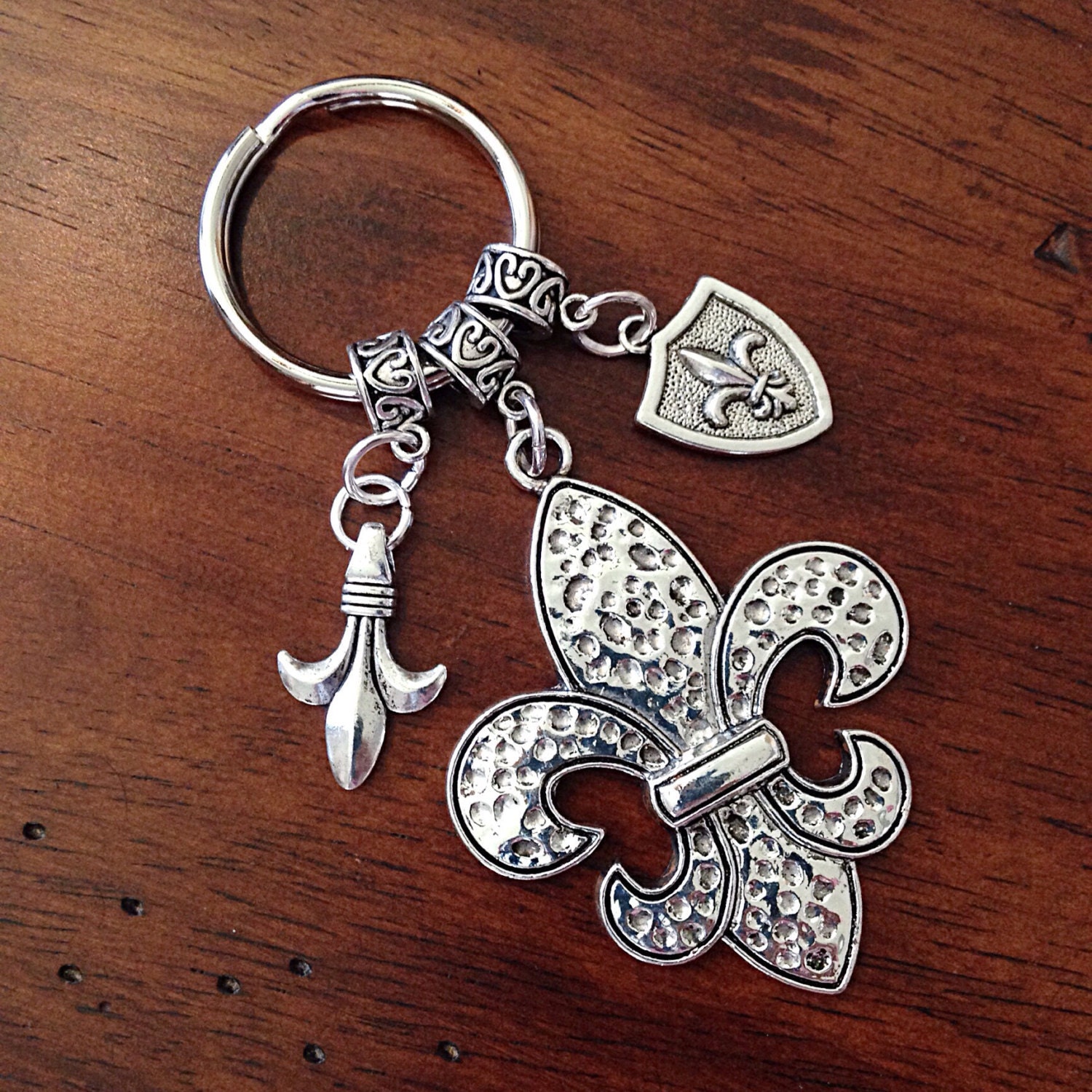 Keychain Fleur De Lis Fleur De Lis Keychain New Orleans
