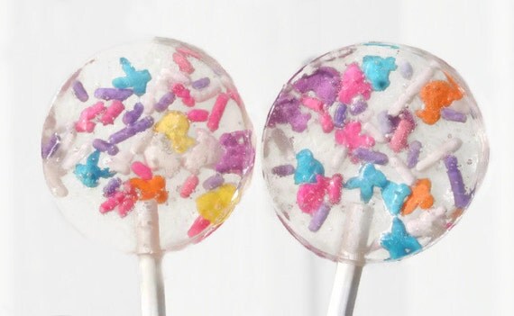Spring Celebration Favor Lollipops with Bunnies Chicks and