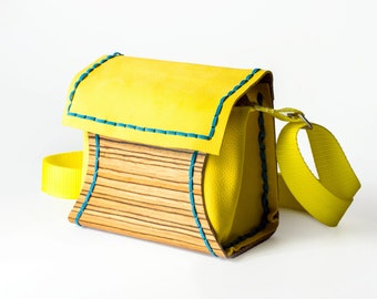 sale wood and leather purse Rwoodb