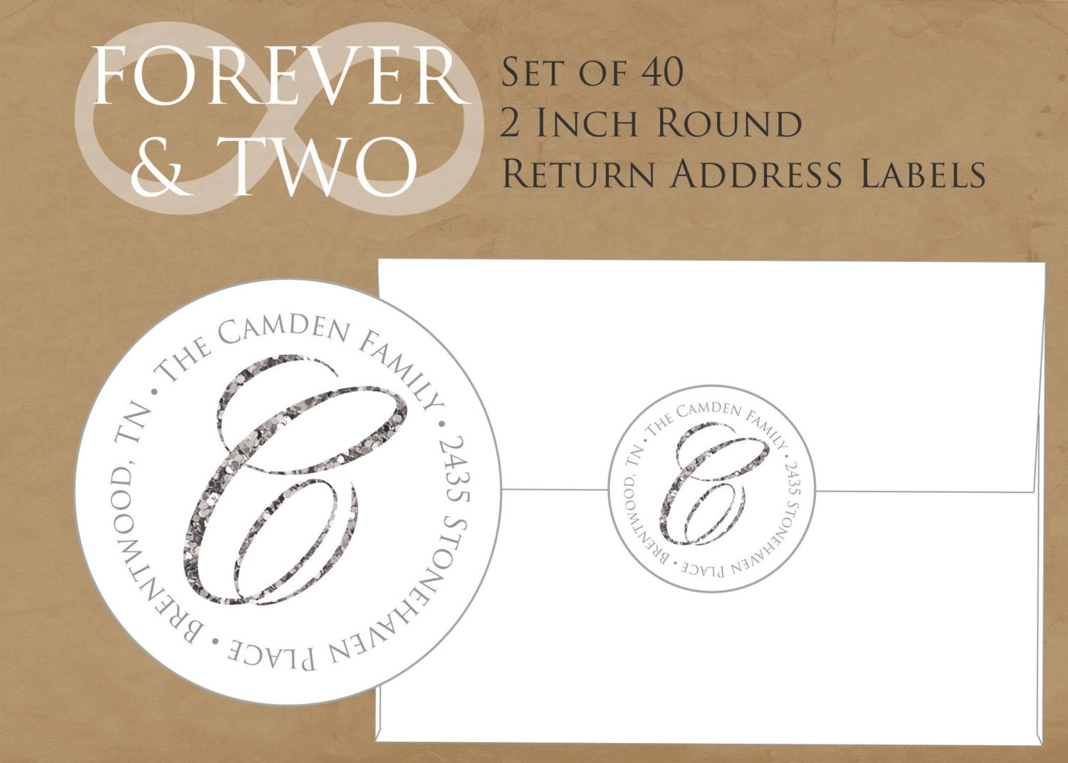 Personalized Return Address Labels Christmas by ForeverAndTwo