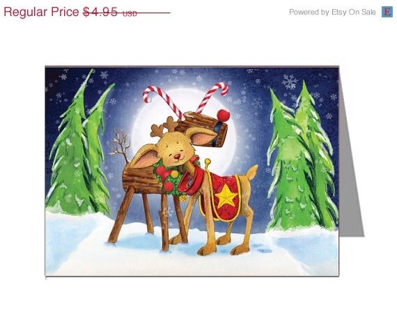80% OFF Rudy found a friend printable Christmas card Il_570xn
