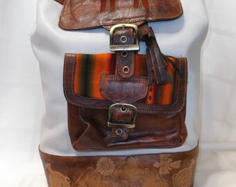Handmade Leather Backpack & Schoolbag