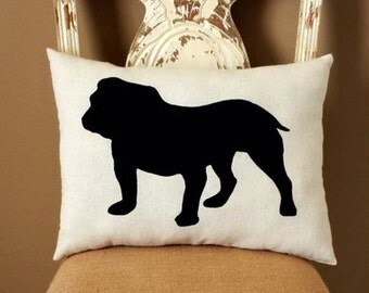 'Merica Female French Bulldog Throw Pillow | Fawn & White Colored main image 1