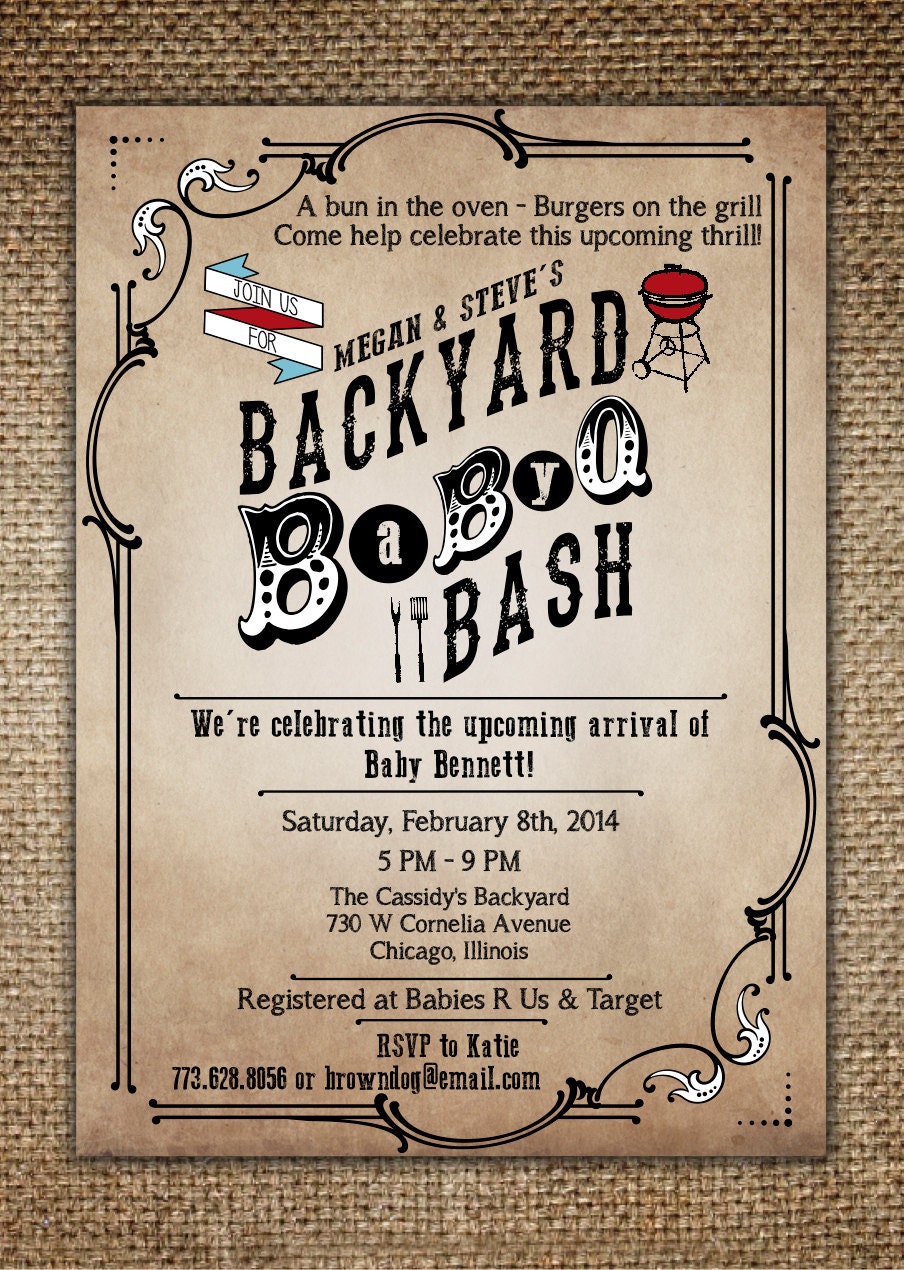 Backyard Baby Shower Invitations 10