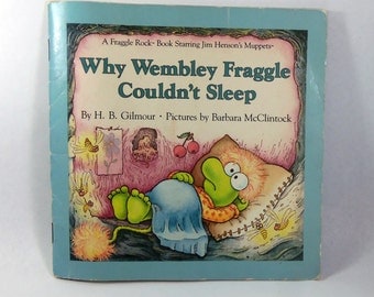 Fraggle Rock Book, Paperback 1985 W hy Wembley Fraggle Couldn't Sleep ...