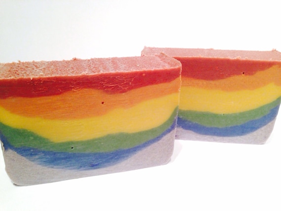 Pride Soap - Coconut Milk Soap- Shea Butter Soap - Rainbow Colors