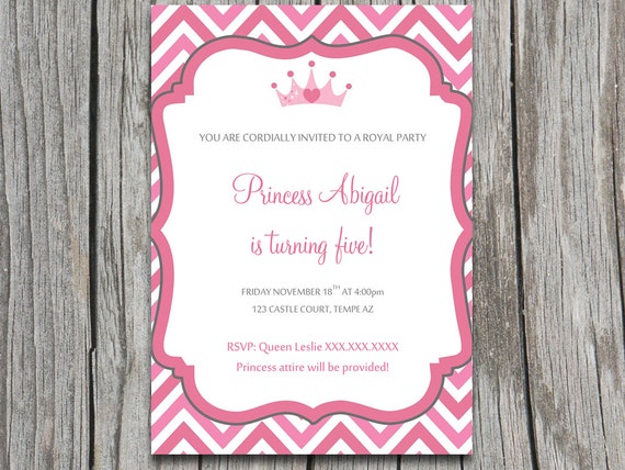 Royal Princess Invitation Template 9