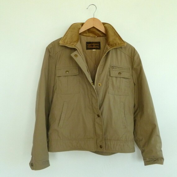 Vintage Eddie Bauer Khaki Barracuda Jacket by Akimbovintagefinds