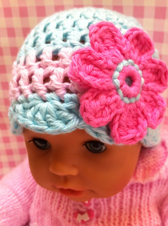 CROCHET BABY HAT Pattern - Oh so pretty - Crochet hat ...