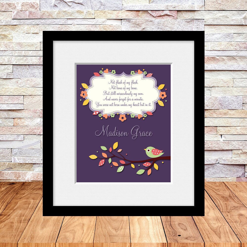 ADOPTION Wall Art Print Adoption Art Adoption Print Nursery