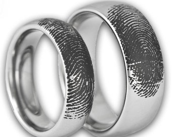 personalized tungsten wedding rings
