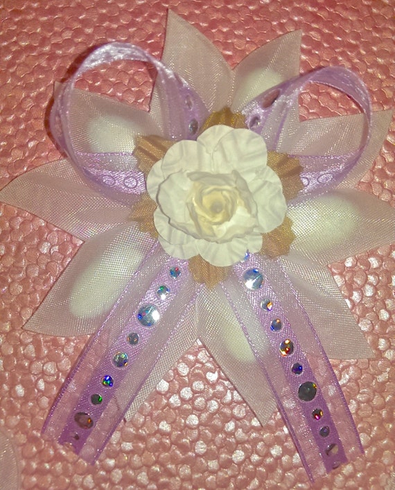 Confetti Flower/Ribbon Flower by AthenasFavorMeAlways on Etsy