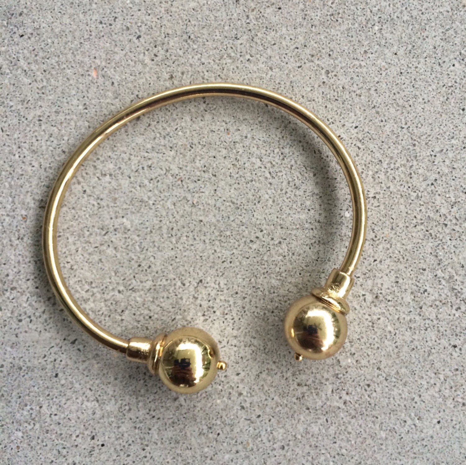 Gold Ball Cuff Bracelet