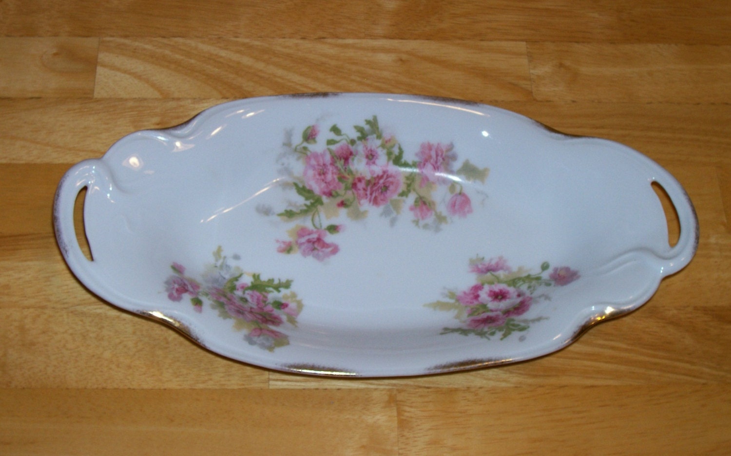 Antique J & C Louise Bavaria serving dish platter plate hand