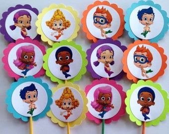 Items similar to Bubble Guppies cupcake liners - bubbleguppies kid ...