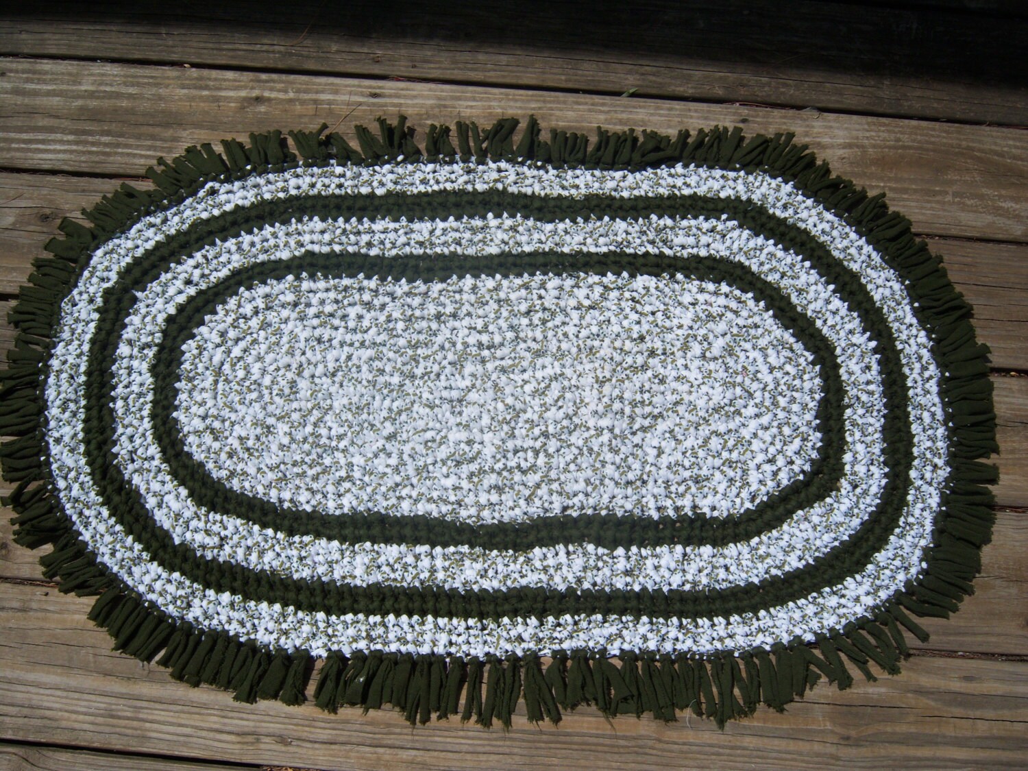 Vintage Primitive Rag Rug41x24 handmade kitchen rug