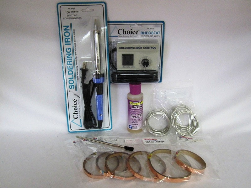 Stained Glass or Jewelry Soldering Kit 60/40 Lead Free