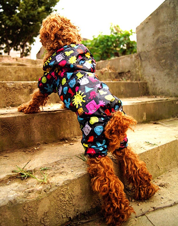 Items similar to Pet Raincoat Dog Raincoat Four Feet Four Legs Big Dog