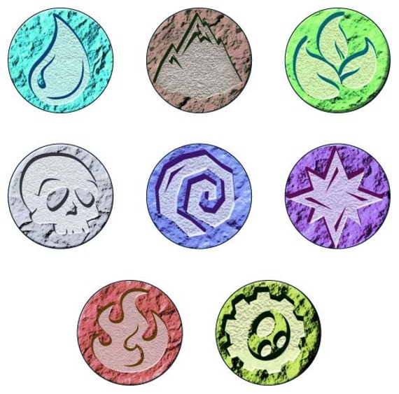 Skylanders Swap Force Symbols 2 inch Circles, Instant Download