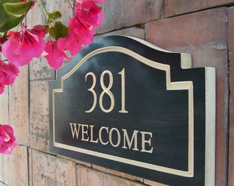 15" x 8" Welcome Home Address Plaque