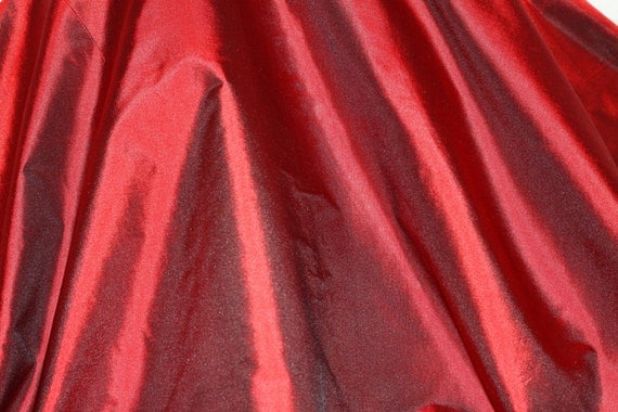 Burgundy Tissue Taffeta Silk 100% Silk Fabric 44 Wide
