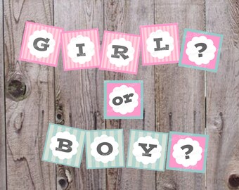 Popular items for boy or girl banner on Etsy