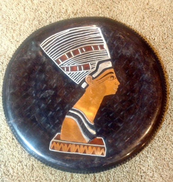 Vintage Old Egyptian Hand Inlay Copper Brass And Other