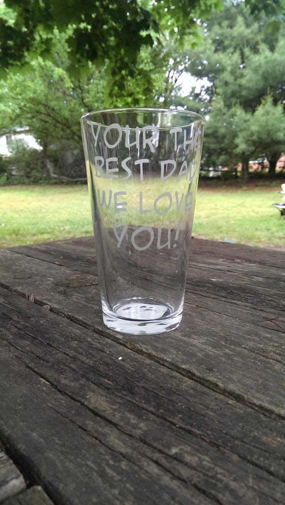 Custom Etched Pint Glass by MakingTheCut on Etsy