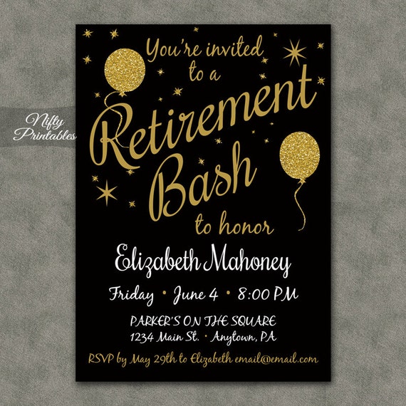 Retirement Template Invitations 8