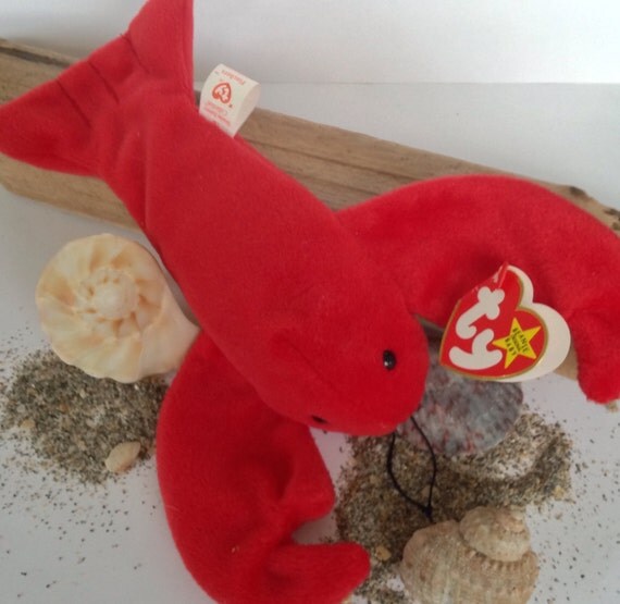 Ty Beanie Babies Pinchers the Lobster 1993 PVC by TheCrazyNative