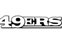 Popular items for 49ers decals on Etsy