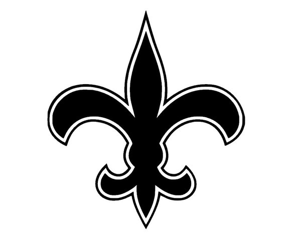 New Orleans Saints Fleur de Lis Vinyl Decal Sticker Car by PaZaBri