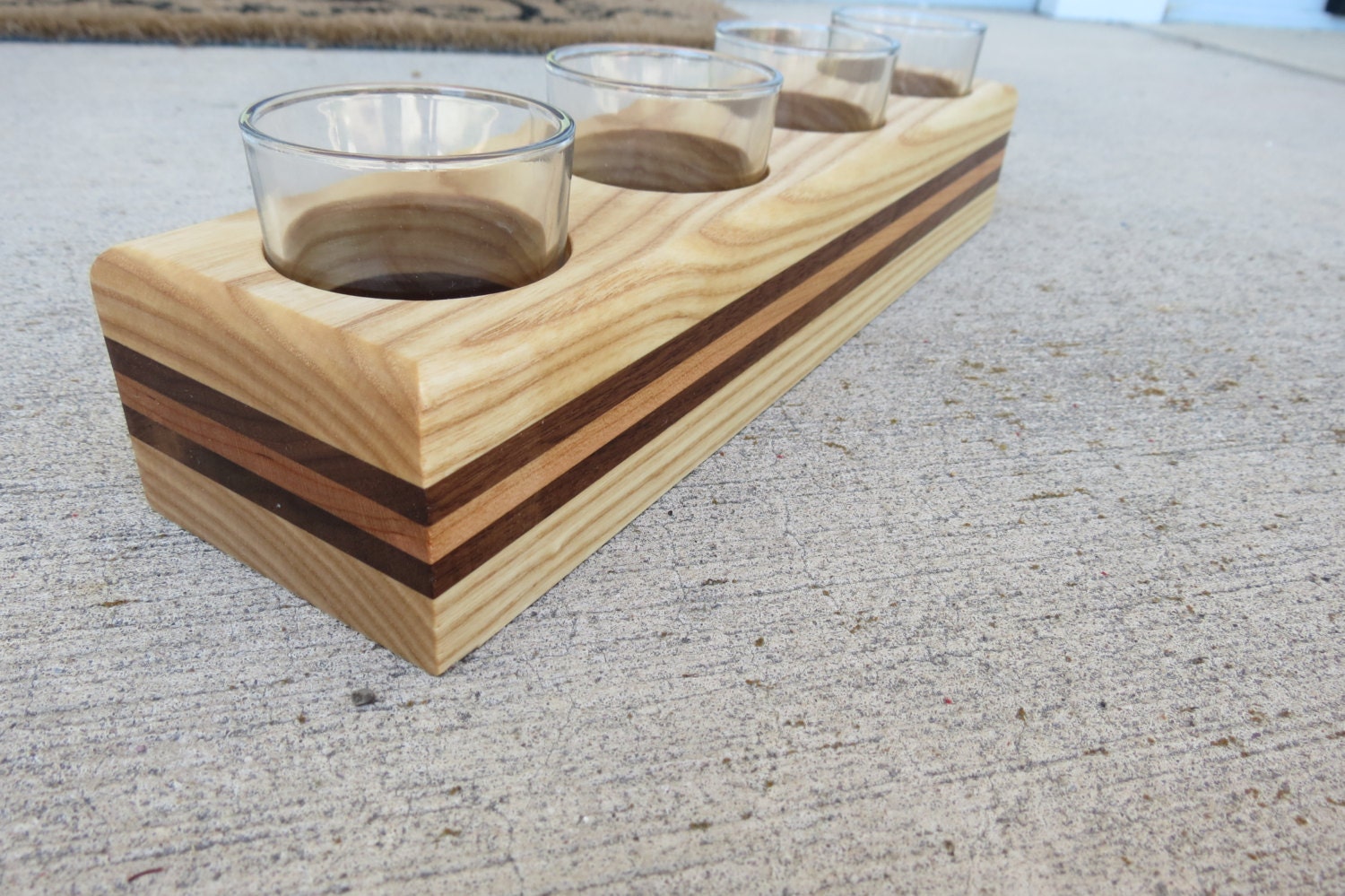 Wood Votive Candle Holder