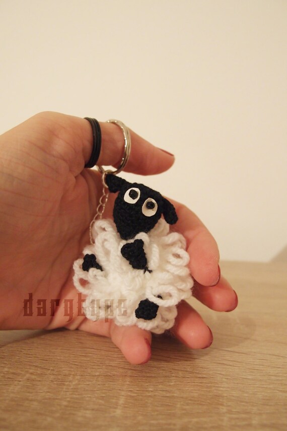 sheep keychain by Dargtype on Etsy