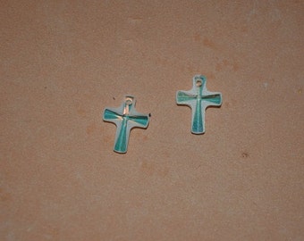 2 PCs Swarovski© Clear Crosses - 10x12mm