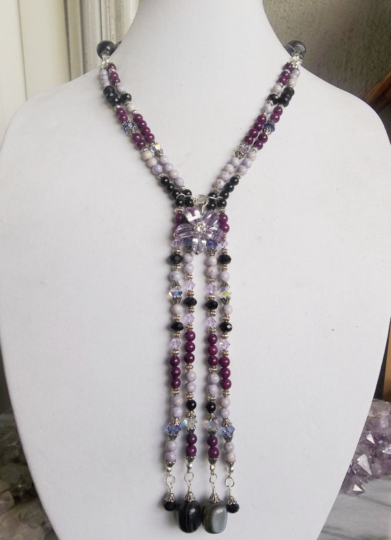 Purple Paradise Long Necklace