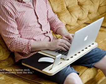 Slate Mobile LapDesk | the Perfect Gift for anyone with a Laptop - Essential Laptop Macbook Lap Desk - Gift for Him / Her - Fast Shipping