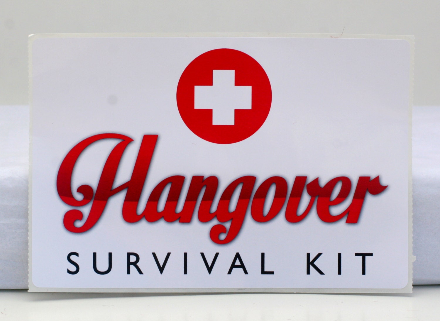 Hangover Survival Kit Label