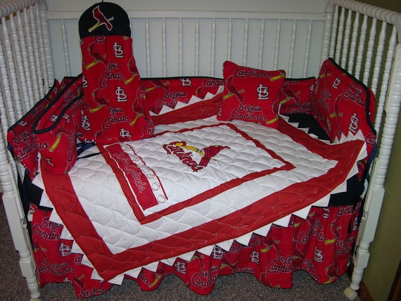 New St Louis Cardinals Crib Nursery by CutiePatootieBedding