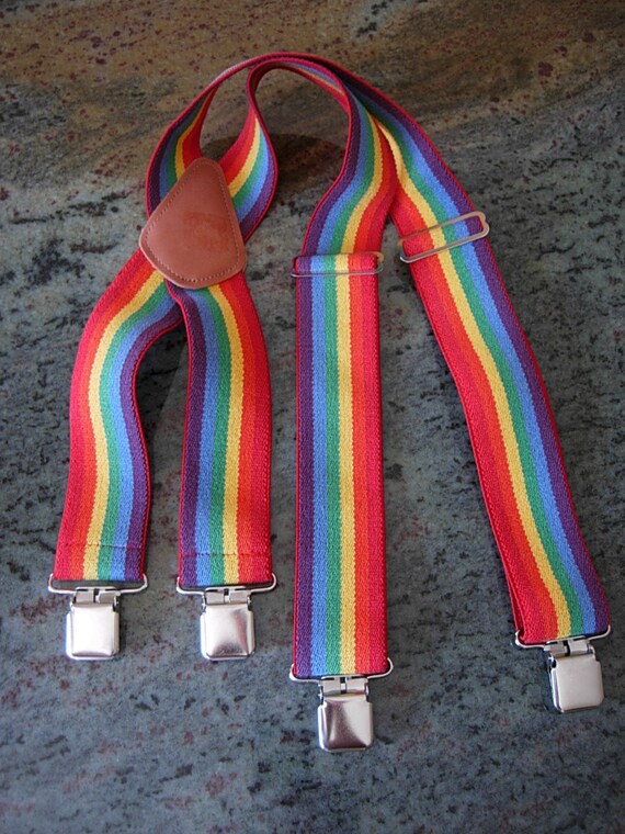 1970s Rainbow Braces Gay Interest