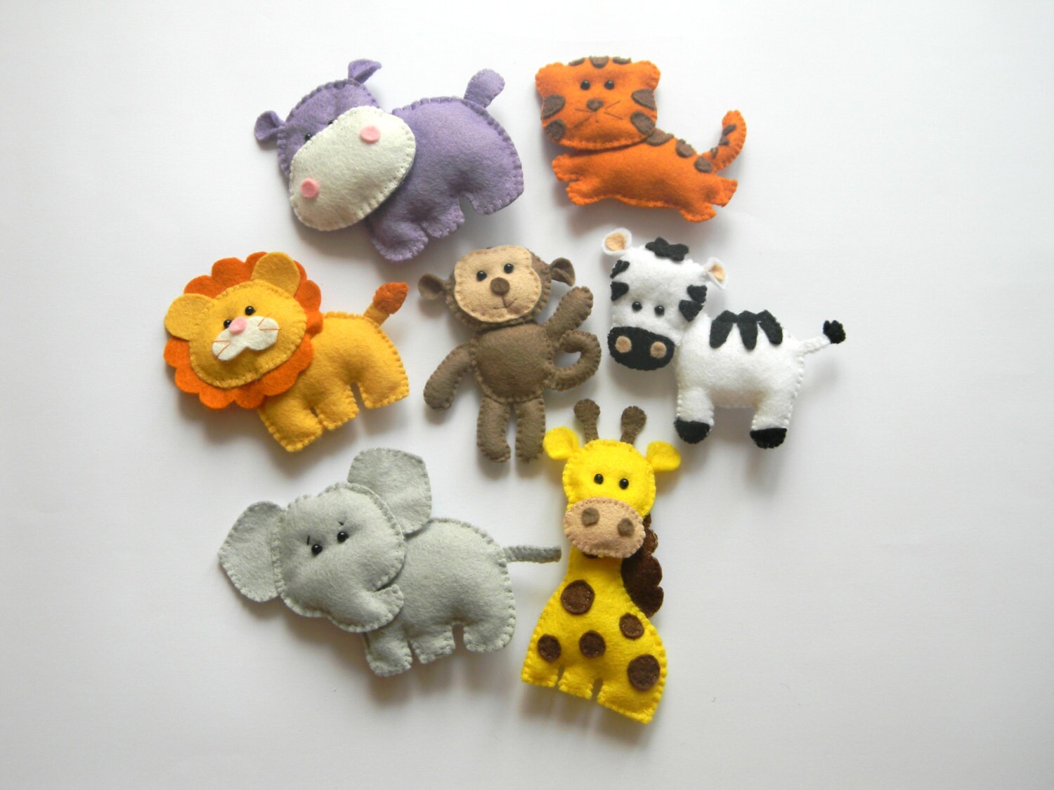 Felt Safari Animals Jungle Theme Safari Ornaments Party
