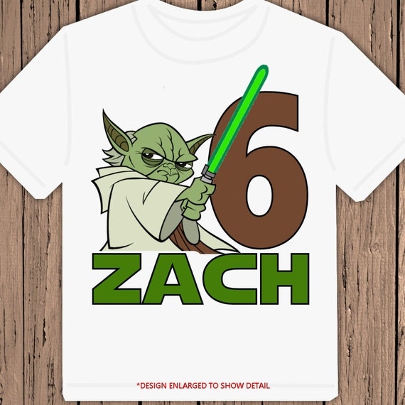 Star Wars Yoda Birthday personalized t-shirt shirt