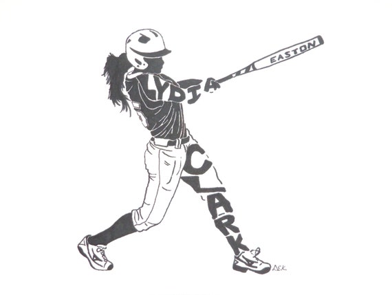 Women's Softball Silhouette