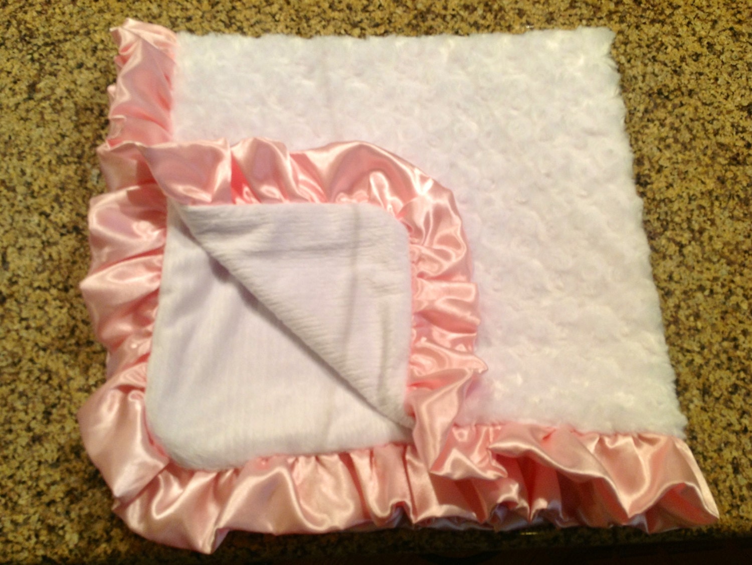 Ivory silk baby blessing blanket